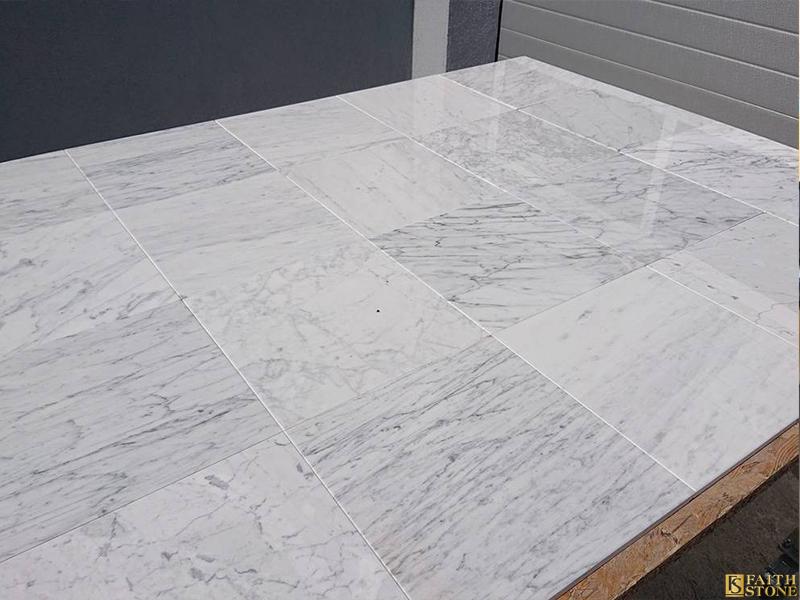 white marble slabs