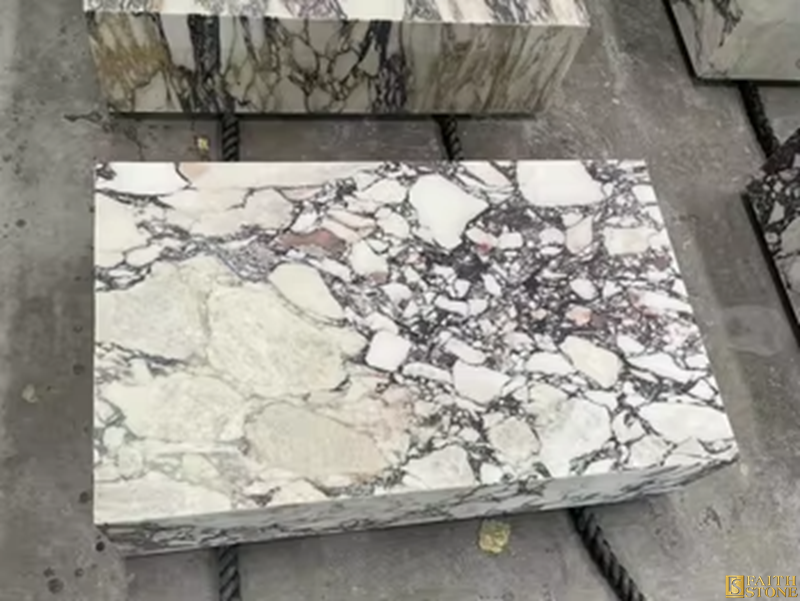 Calacatta Viola Marble Coffee Table Plinth