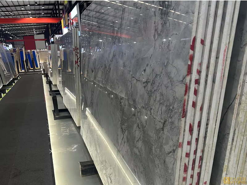 Luxury Brazilian Arabescato Grey Marble Slab 