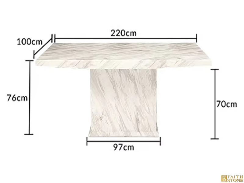 Volakas Marble Dining Tables With Chair